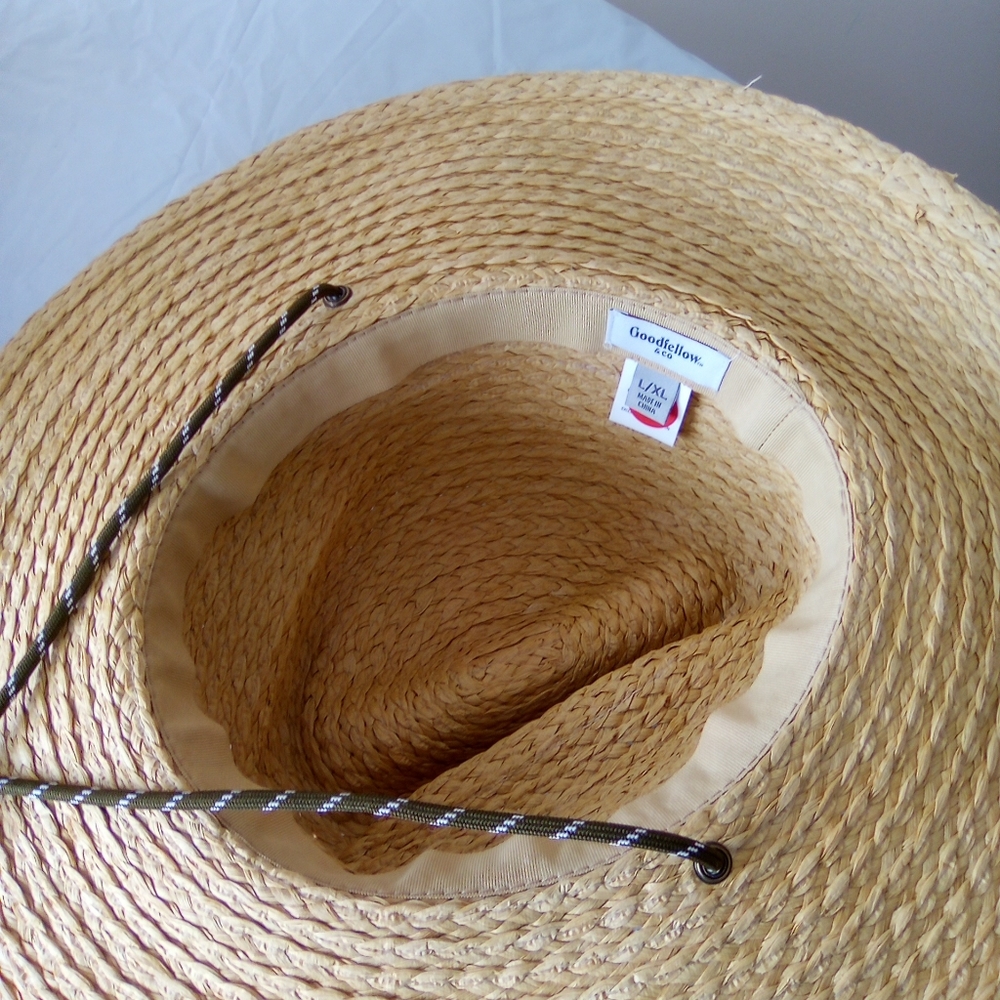 Goodfellow & Co Tan Straw Hat for Women SIZE L/XL - Picture 7 of 9